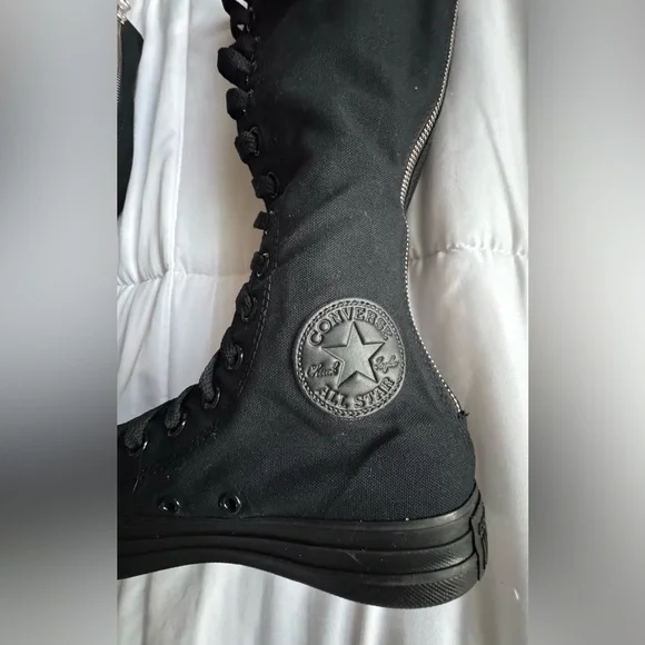 Converse Chuck Taylor All Star XXHi 7.5
Women/5.5 Men Black Knee Hi Punk Grunge - Picture 8 of 13